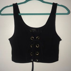 ⭐️BLACK TIE CROP⭐️